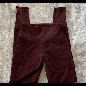 Alosoft Lounge Leggings - Black Cherry